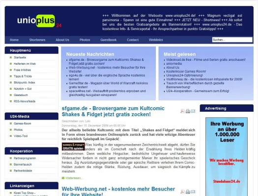 Bild: Unioplus24.de - Allgemeine Informationen zum vorteilbringenden plus nichtkommerziellen Info- & Serviceportal