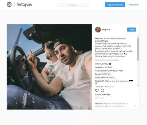 Bild: Fake-Reise mit echten Autos: Sixt und Influencer pranken Fans