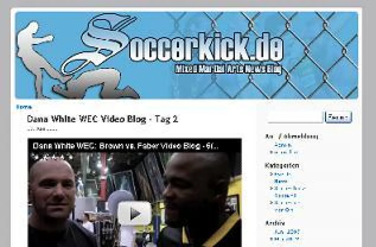 www.soccerkick.de - Ultimate Fighting und mehr