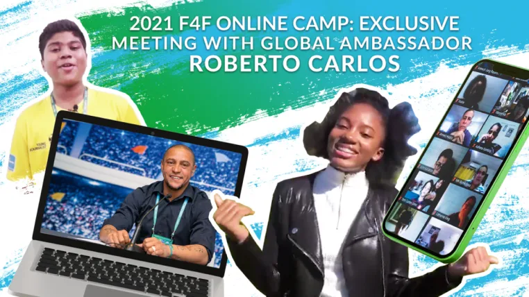 Bild: Roberto Carlos exklusiv: Globaler F4F-Botschafter stellt sich den Fragen junger Teilnehmer aus aller Welt