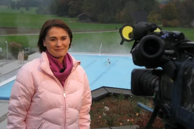 Bild: Aufsteigender Wasserdampf lockt das Fernsehen in die Chiemgau Thermen nach Bad Endorf