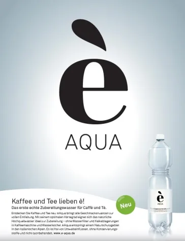 Bild: Zeichen & Wunder macht Tee- und Kaffeewasser zu „è Aqua“