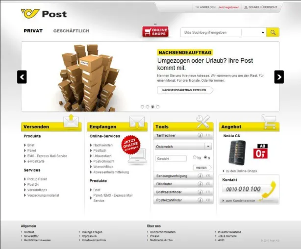 Bild: Neue Post-Website von Ovos: Flinkes Portal mit Fokus auf Tools und Top-Anwendungen