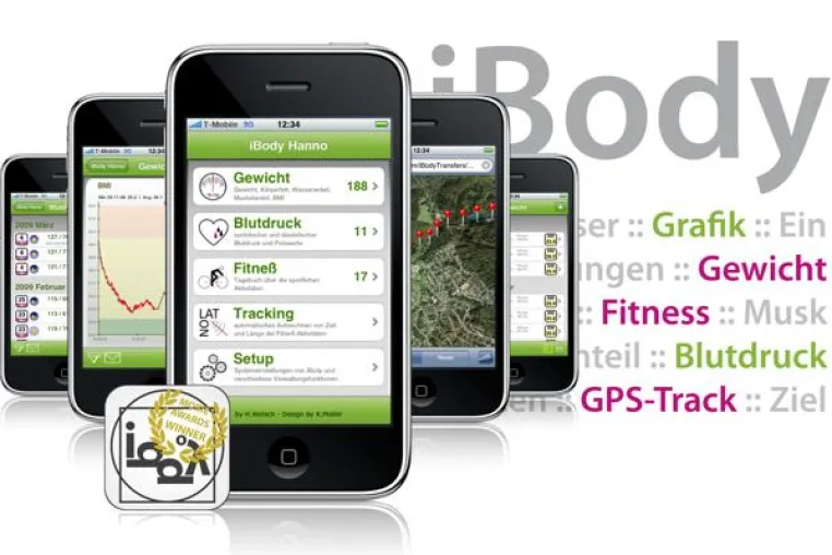 iBody - die kombinierte Fitness- und Gesundheits-App für das iPhone Bild: iBody - die kombinierte Fitness- und Gesundheits-App für das iPhone