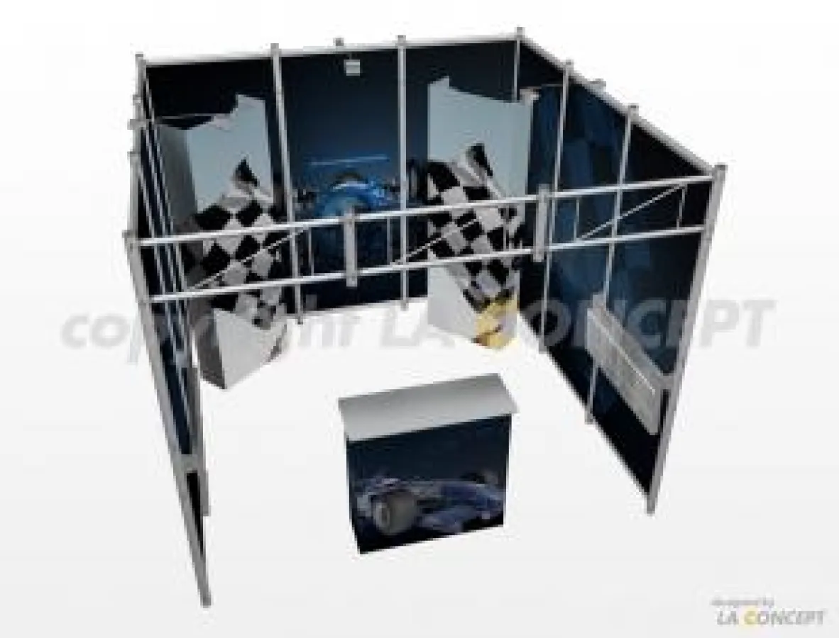 Beispiel Octanorm OCTAquick Messestand von LA CONCEPT