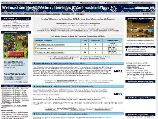 Bild: Relaunch von Weihnachten-247.Info mit neuem Forum und neuer Fotogalerie