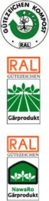 RAL Gütezeichen für sichere Gärprodukte und Komposte Bild: RAL Gütezeichen für sichere Gärprodukte und Komposte