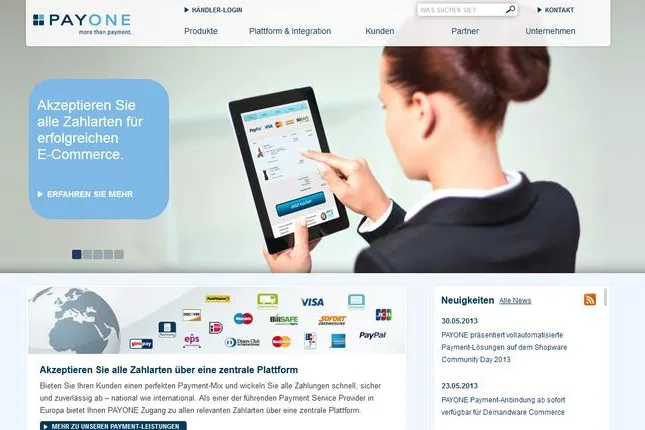 Bild: atlantis media präsentiert den Relaunch der Unternehmenswebsite von PAYONE