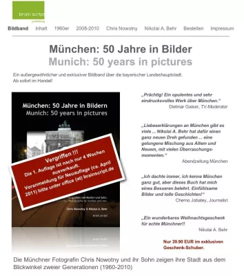 Bild: Sensationserfolg im Weihnachtsgeschäft - München Bildband nach 4 Wochen ausverkauft