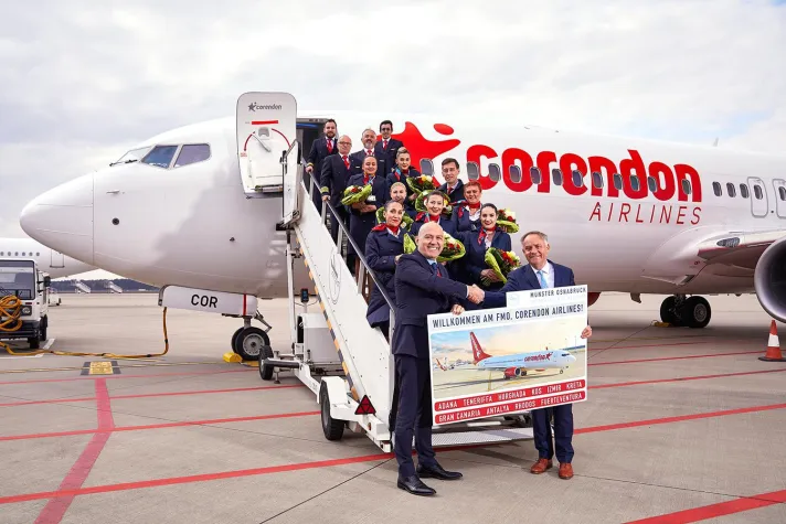 Bild: Erstflug von Corendon Airlines am FMO
