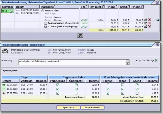 Bild: Projektplanung mit fx-project jetzt in der Version 4.2 – Reisekostenerfassung leicht gemacht