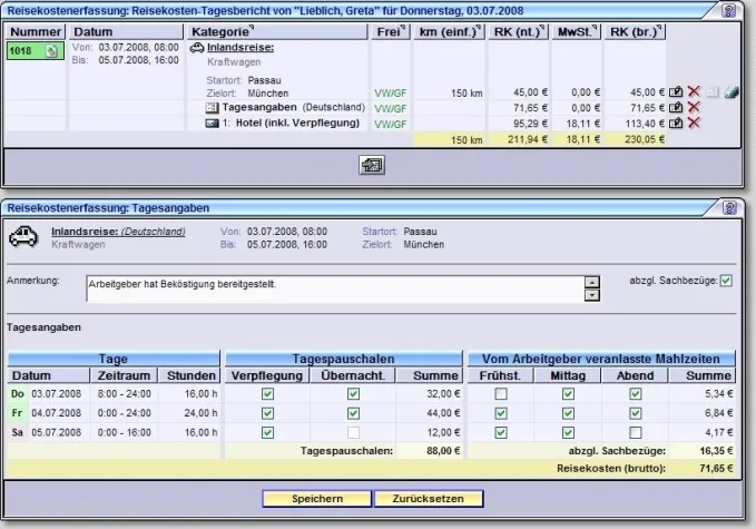 Bild: Projektplanung mit fx-project jetzt in der Version 4.2 – Reisekostenerfassung leicht gemacht