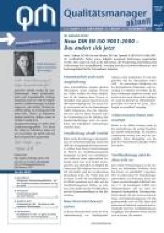 Beratungsbrief QM Qualitätsmanager aktuell des GWI-Verlages