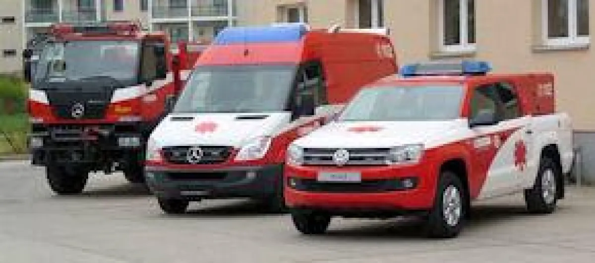 Rettungsfahrzeuge für China.