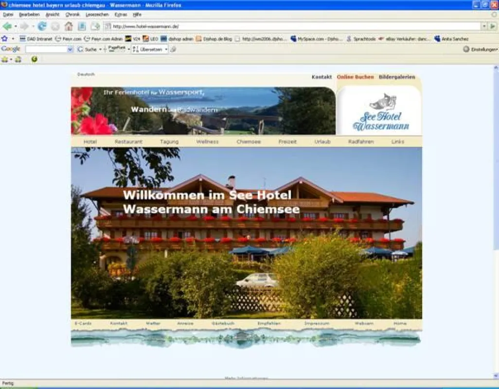 Screenshot: http://www.seehotel-wassermann.de
