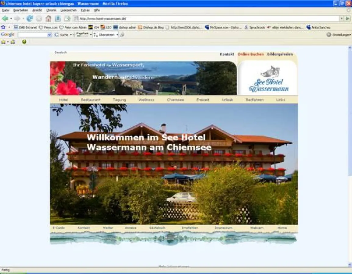 Screenshot: http://www.seehotel-wassermann.de