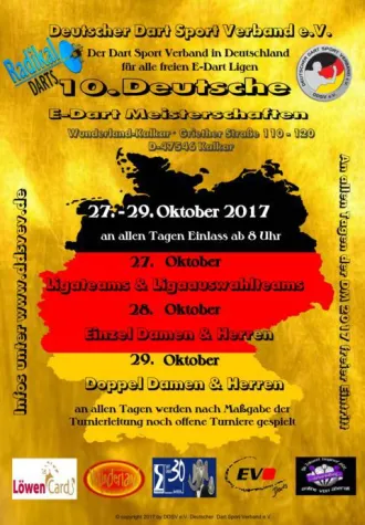 Bild: 10. Deutsche E-Dart Meisterschaft des DDSV e.V.