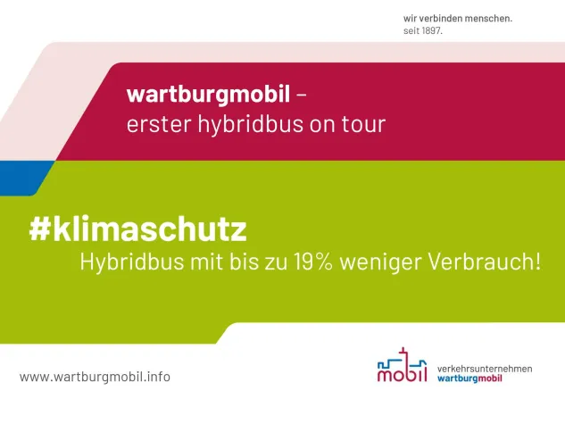 Wartburgmobil - Erster hybridbus geht on Tour Bild: Wartburgmobil - Erster hybridbus geht on Tour