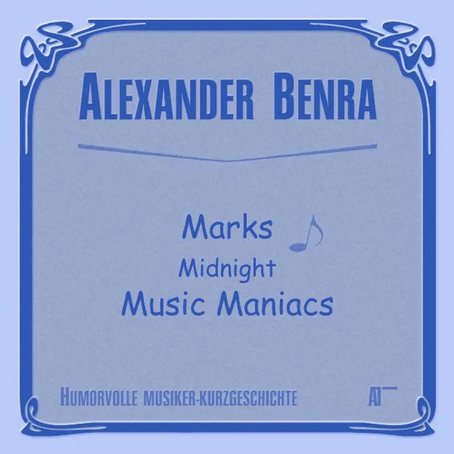 CD-Cover der humorvollen Musikerkurzgeschichte \