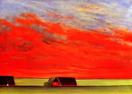 Bild: Gedächtnisausstellung für den Pädagogen, Kunsterzieher und Maler Karl Andresen, Kollund