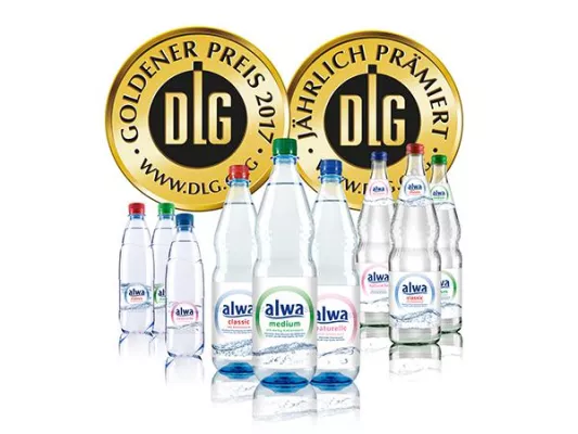 Bild: Baden-Württembergische Qualitätsprodukte: Goldmedaillen für alwa- und Griesbacher-Mineralwässer