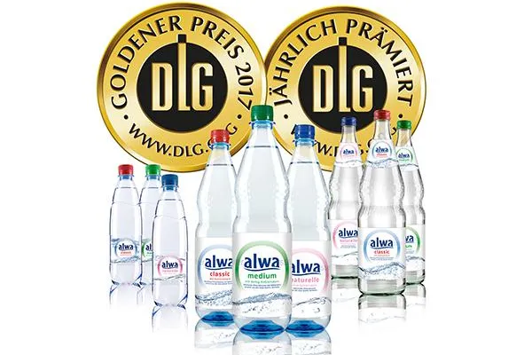Bild: Baden-Württembergische Qualitätsprodukte: Goldmedaillen für alwa- und Griesbacher-Mineralwässer