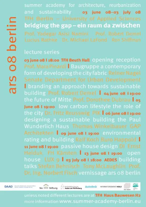 Das Programm der 'ars 08 berlin'