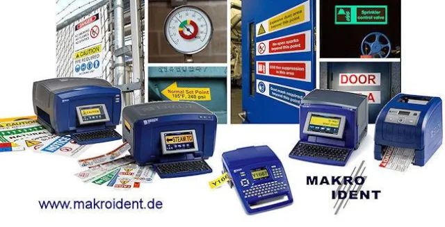 Drucken von Sicherheits- und Gebäudekennzeichnungen Bild: Drucken von Sicherheits- und Gebäudekennzeichnungen