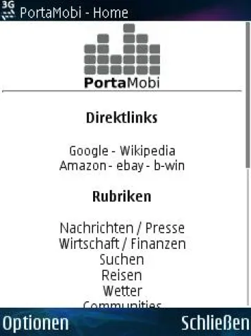 PortaMobi - Neues Portal erleichtert den Zugang zum mobilen Web Bild: PortaMobi - Neues Portal erleichtert den Zugang zum mobilen Web