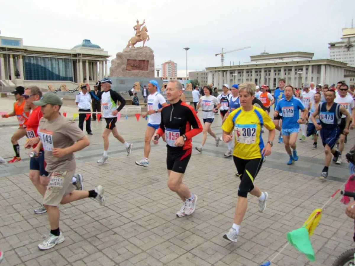 1.Internationaler Marathonlauf Ulan Bator 2010.