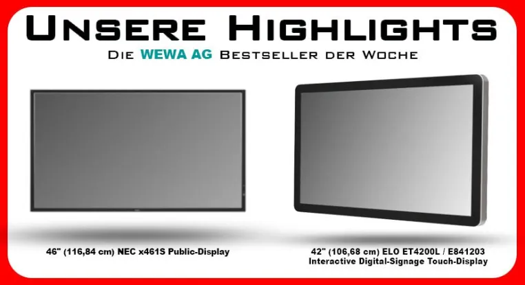 Bild: Sonderaktion mit den WEWA AG Highlights der Woche: Kunden sind begeistert