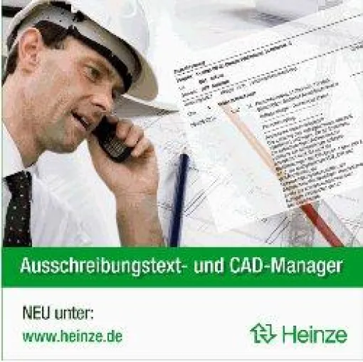 Bild: Neu bei Heinze - Ausschreibungstext- und CAD-Manager
