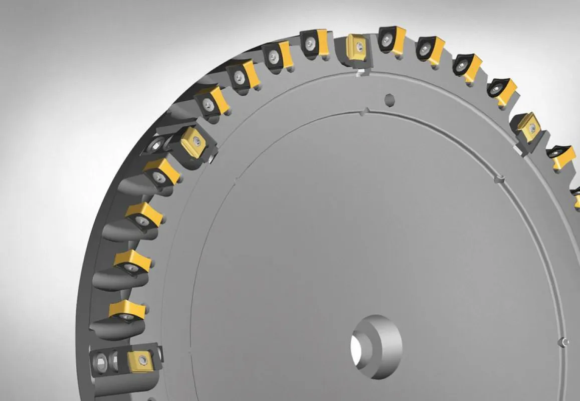 Auch bei Sonderwerkzeugen bietet Walter viel Standard. Kundenspezifische Planfräserkörper ab zirka 200 mm Durchmesser werden mit Wendeplatten der Xtra.tec®-Planfräser F4033 und F4048 bestückt.