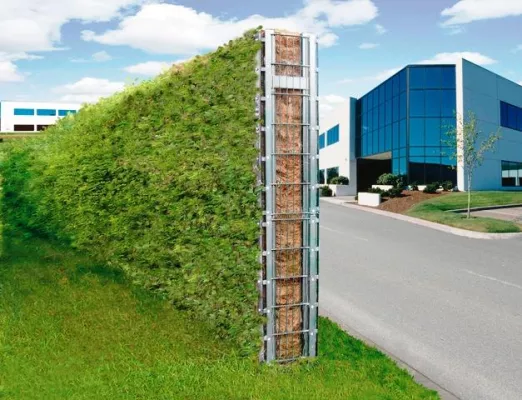 Bild: Natürlicher Schutz gegen Lärm ÖKO-Zaun 'schluckt' störende Geräusche