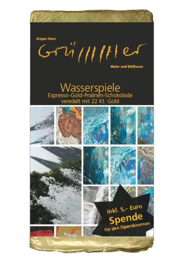 Wasserspiele: Schokolade genießen, damit Wasser fließen