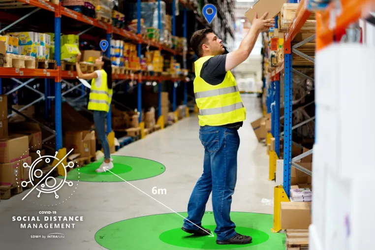 COVID19 Mitarbeiterschutz über den Digital Twin: INTRANAV Social Distance Management sichert Betriebsaufnahme Bild: COVID19 Mitarbeiterschutz über den Digital Twin: INTRANAV Social Distance Management sichert Betriebsaufnahme