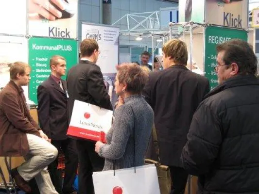 Bild: "Toller Editor, excellente Barrierefreiheit" - So der Tenor der Besucher zu active-City 2.5 auf der KomCom Ost