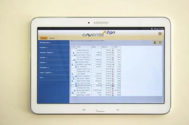 Bild: eNVenta ERP 3.6 mit neuer App 'eNVenta2go'