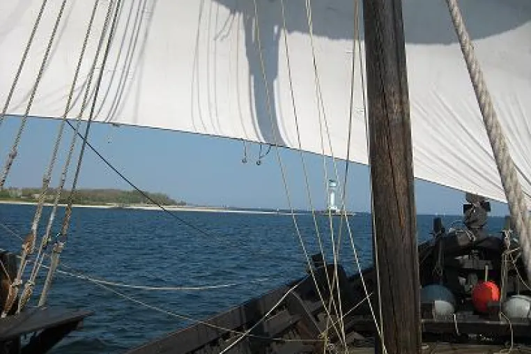 Zum Ostseebad Damp mit der Kieler Hansekogge Bild: Zum Ostseebad Damp mit der Kieler Hansekogge
