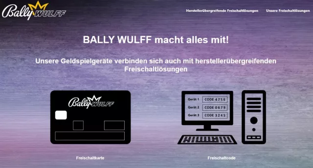Bild: BALLY WULFF macht alles mit – Geldspielgeräte verbinden sich mit herstellerübergreifenden Freischaltlösungen