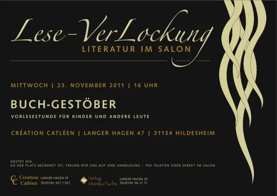 Bild: Lese-VerLockungen | Literatur im Salon. Neue Veranstaltungsreihe in Hildesheim