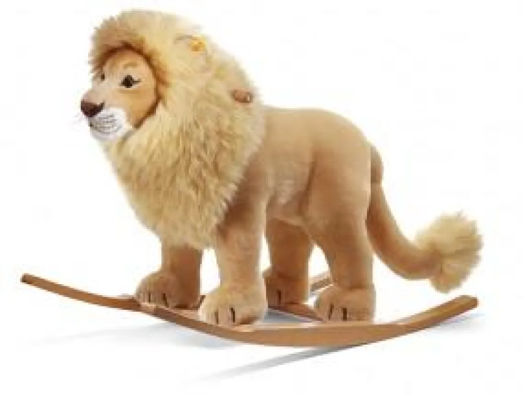 Modernes Design und beste Qualität: Schaukel-Löwe von Steiff