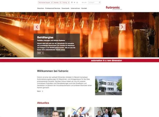 Bild: futronic mit neuem Webauftritt