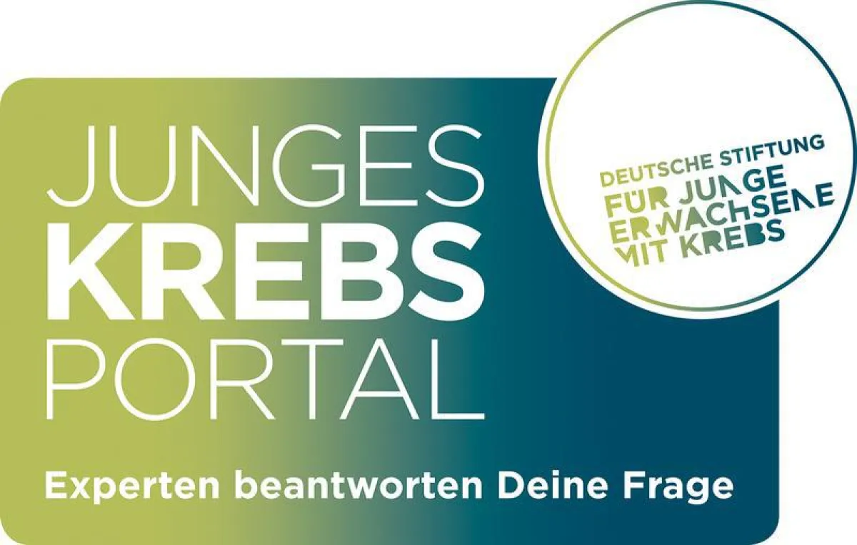 Logo des JUNGEN KREBSPORTALS (Deutsche Stiftung für junge Erwachsene mit Krebs)