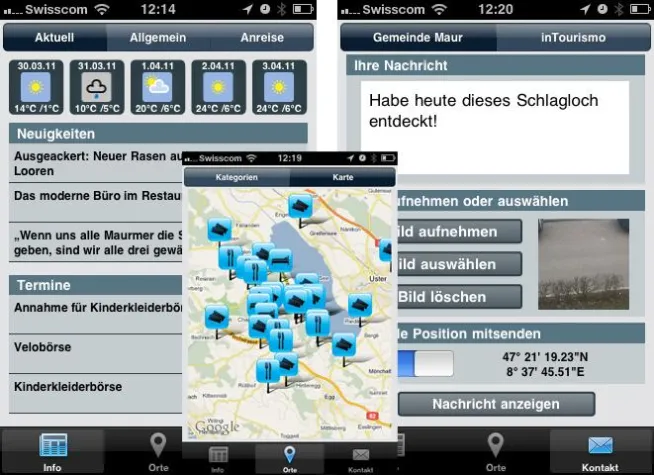 Bild: Preiswerte iPhone-Applikation für Städte und Gemeinden