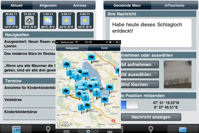 Bild: Preiswerte iPhone-Applikation für Städte und Gemeinden