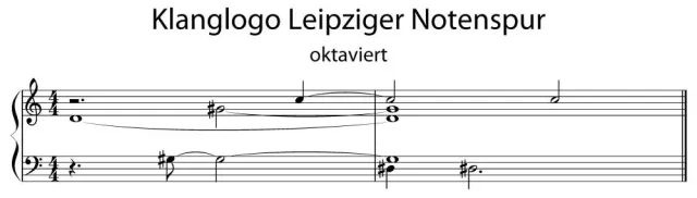 Bild: Ein Klanglogo für die Leipziger Notenspur