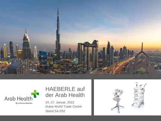 Bild: HAEBERLE auf der Arab Health in Dubai