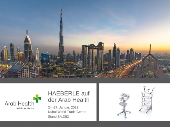 HAEBERLE auf der Arab Health in Dubai Bild: HAEBERLE auf der Arab Health in Dubai