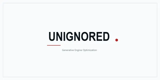 Generative Engine Optimization (GEO): Wie UNIGNORED B2B-Unternehmen in KI-Antworten sichtbar macht Bild: Generative Engine Optimization (GEO): Wie UNIGNORED B2B-Unternehmen in KI-Antworten sichtbar macht